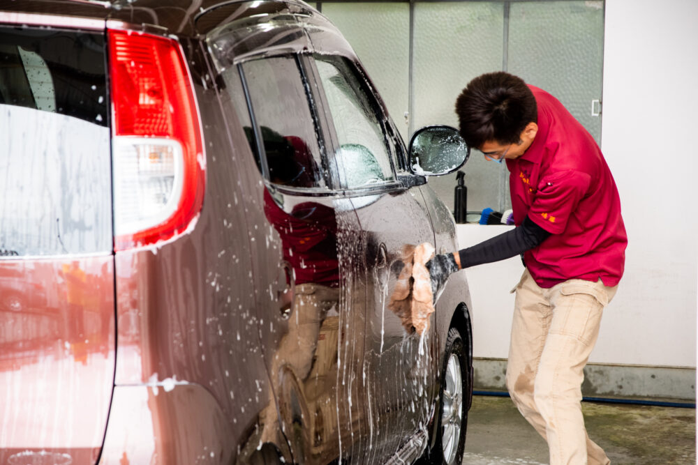 洗車の流れ_シャンプー洗車